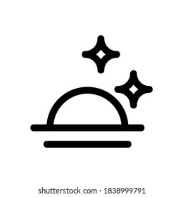 sunset icon or logo isolated sign symbol vector illustration - high quality black style vector icons
