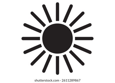Sunset icon silhouette vector illustration
