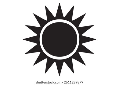 Sunset icon silhouette vector illustration
