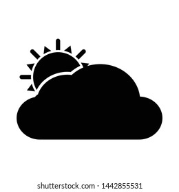 Sunset icon symbol. Premium quality isolated mainly cloud element in trendy style. - Illustration