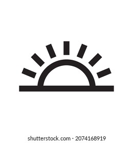 sunset icon vector sign design