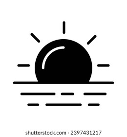 Vektorgrafik von Sunset-Symbolen