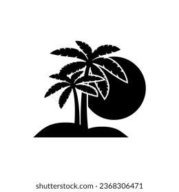 Sunset icon vector. Sunrise illustration sign. Sun symbol or logo.