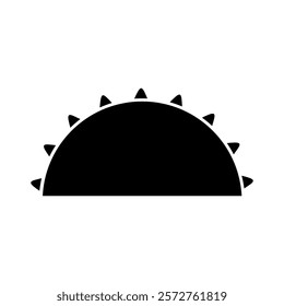 Sunset icon vector. Sunrise illustration sign. Sun symbol or logo.