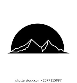 Sunset icon vector. Sunrise illustration sign. Sun symbol or logo.
