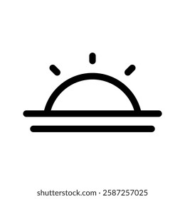 Sunset Icon Vector Symbol Design Illustration