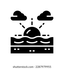 sunset icon for your website, mobile, presentation, and logo design.