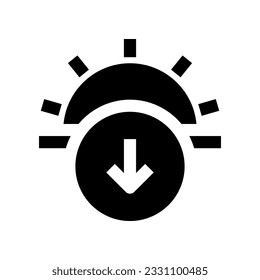 sunset icon for your website, mobile, presentation, and logo design.