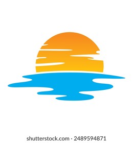Sunset inspiration for logos, icons and symbols on banners