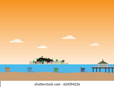 sunset island