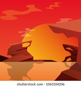 Sunset landscape design