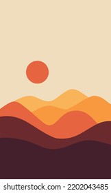 Sunset landscape with eps 10