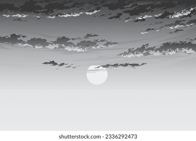 arte vectorial del paisaje de atardecer    27