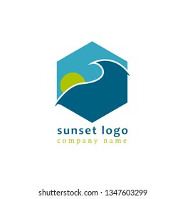 247 Hexagon sunset logo Images, Stock Photos & Vectors | Shutterstock