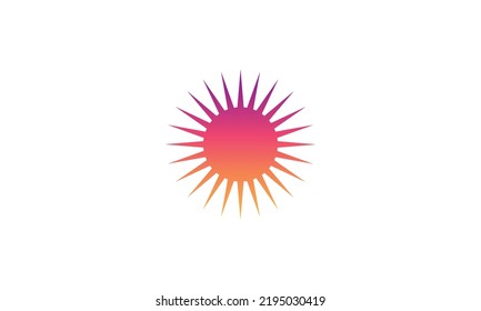 Sunset logo design, Sunrise logo design, sun logo, simple logo