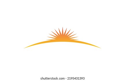Sunset logo design, Sunrise logo design, sun logo, simple logo
