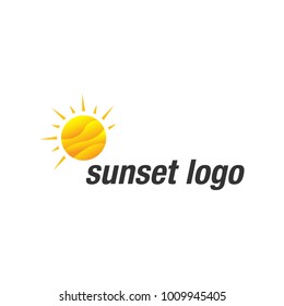 sunset logo template