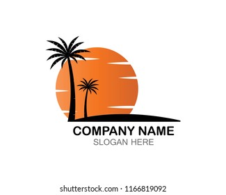 Sunset logo template