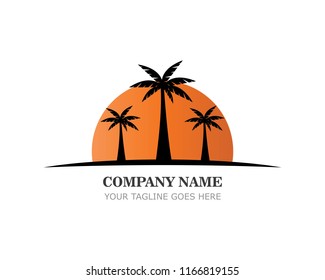 Sunset logo template