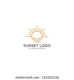 Sunset Logo Vector