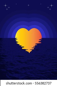 Sunset Of Love Valentines Day