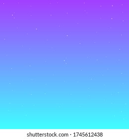 Sunset Magic Sky Blue Green Gradient With Four Pointed White Stars Vector Design