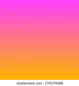 Der Zauber des Sonnenuntergangs rosa, orange, grüne Gradient mit vier spitzen weißen Sternen Vector Design