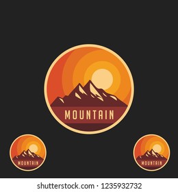 Sunset mountain salak badge 