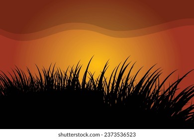 Sunset on the background Design. 