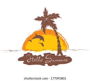 Sunset on the beach