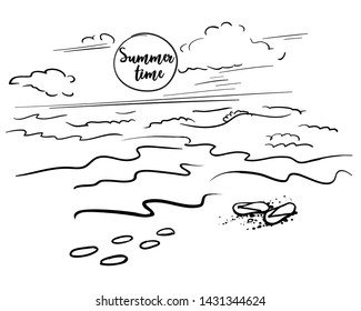 
sunset on the beach graphics