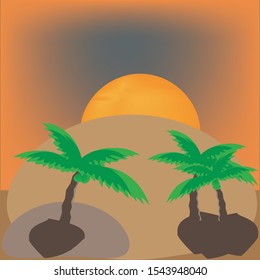 
sunset on the island while on vacation