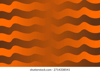 Fundo de listras de onda de fluxo alaranjado do pôr do sol
