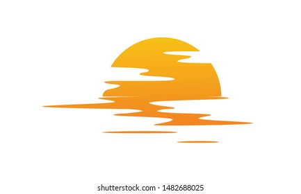 Sunset over sea. Sun reflected in the water. - Shutterstock ID 1482688025