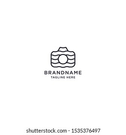 Sunset Photography Logo Icon Design Template Vector Illustration