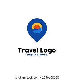 Sunset Point Logo Design Inspiration