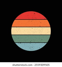 Sunset Retro Vintage design illustrations for Tshirt