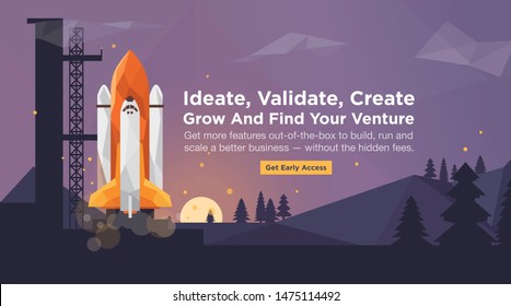 Sunset Rocket Launching on Forest Header Website