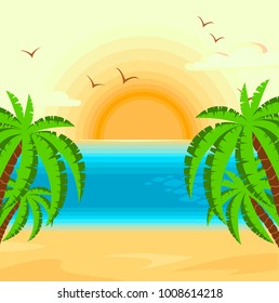 Sunset from the seashore