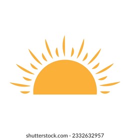 Sunset silhouette vector illustration design editable and resizable
