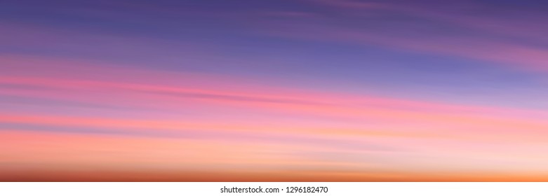 Sunset sky background, vector illustration, EPS10