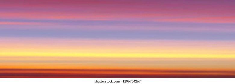 Sunset sky background, vector illustration, EPS10