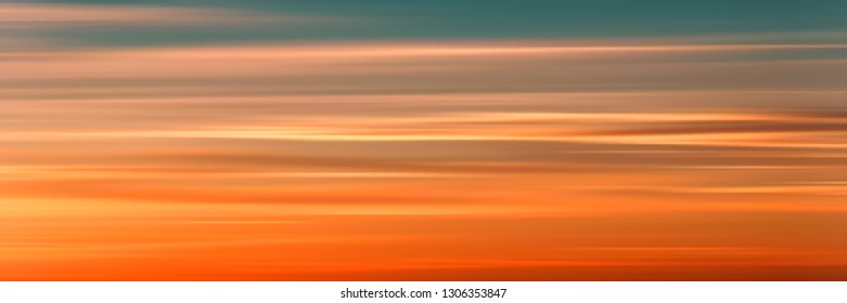 Sunset sky background, vector illustration, EPS10