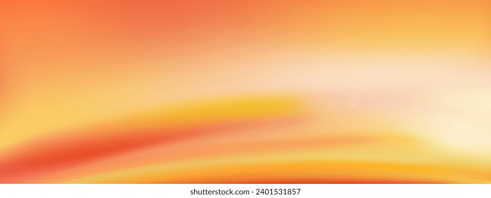 Sunset Sky Background,Sunrise cloud Orange,Yellow,Pink sky in morning Summer,Vector sunny Autumn,Nature landscape field in evening.Winter sunlight,cartoon illustration Horizon Spring sun down by Sea
