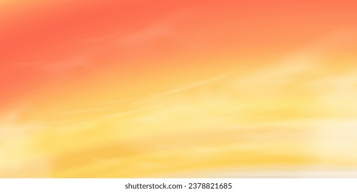 Fondo del cielo del sol, nube naranja del amanecer, amarillo, cielo rosado en el verano matutino,otoño sunita del vector,campo paisajístico de la naturaleza por la noche.Luz solar del invierno, ilustración de caricatura Horizonte Primavera sol por el mar