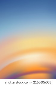 Sunset sky in evening with orange,yellow,purple colour, Dramatic twilight landscape duck sky with blue colour,Vector vertical banner romantic sunrise for Spring or Summer background, Panorama natural 