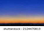 Sunset sky over city vector illustration