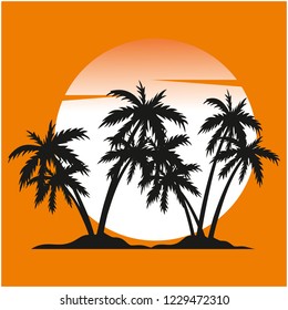 sunset Slogan typography for T-shirt graphics, poster, print, postcard and other uses.