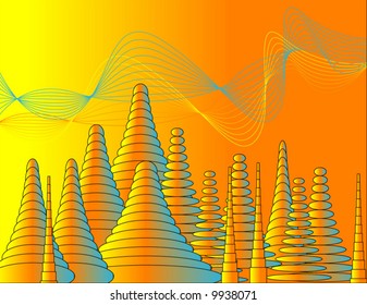 Sunset Steeples