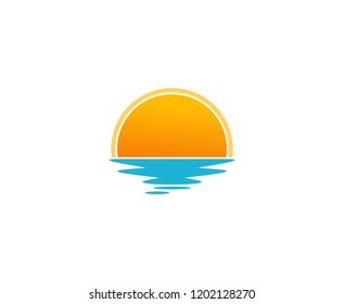 Sunset sun logo 